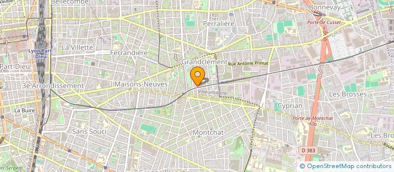 localisation de l'entreprise MADAME FATIHA BENDJEKIDEL  VILLEURBANNE