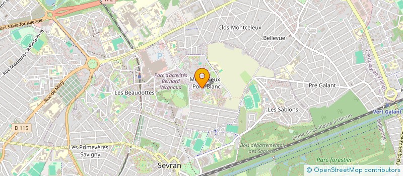 localisation de l'entreprise MADAME FATIHA BENHAMMOU à SEVRAN
