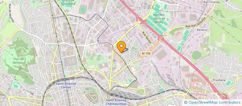 localisation de l'entreprise MADAME FATIHA BERRAHAL  SAINT-ETIENNE