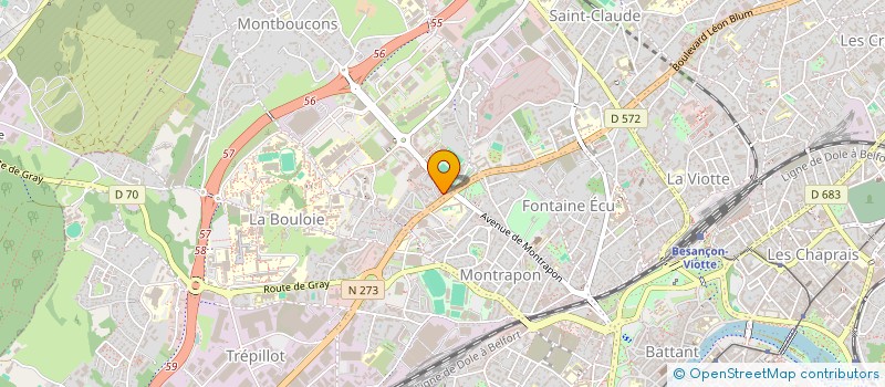 localisation de l'entreprise MADAME FATIHA BOUFDED  BESANCON