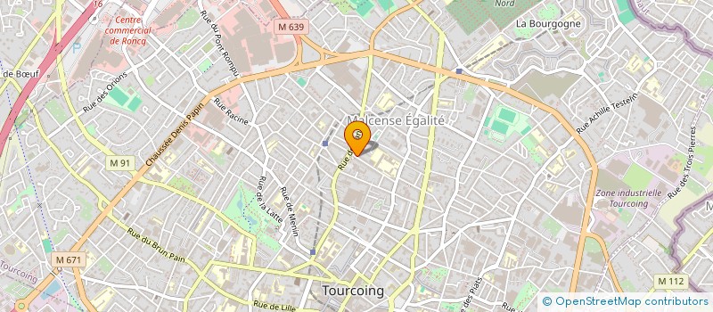 localisation de l'entreprise MADAME FATIHA BOURIHANE  TOURCOING