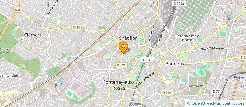localisation de l'entreprise MADAME FATIHA CHAOUADI à CHATILLON