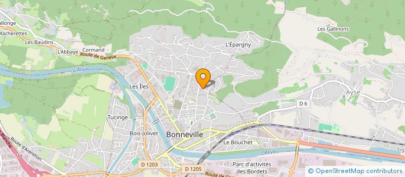 localisation de l'entreprise MADAME FATIHA ECHARIHE  BONNEVILLE