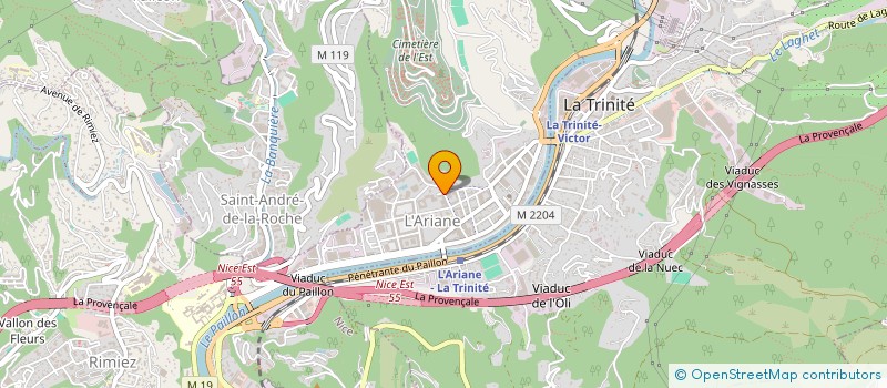 localisation de l'entreprise MADAME FATIHA ERRIDA à NICE