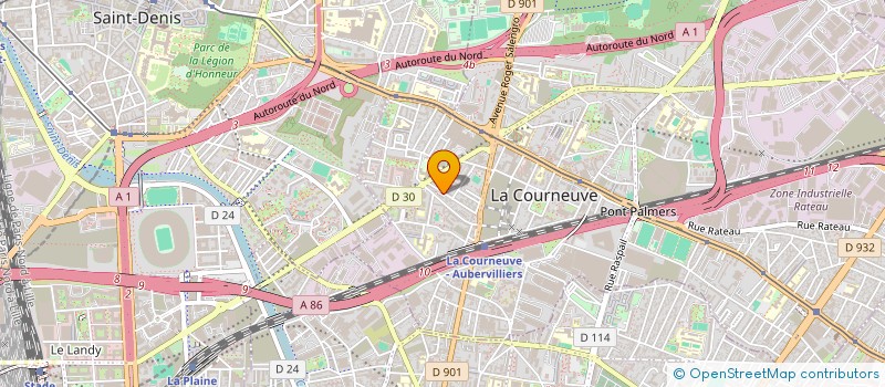 localisation de l'entreprise MADAME FATIHA HACHI à LA COURNEUVE
