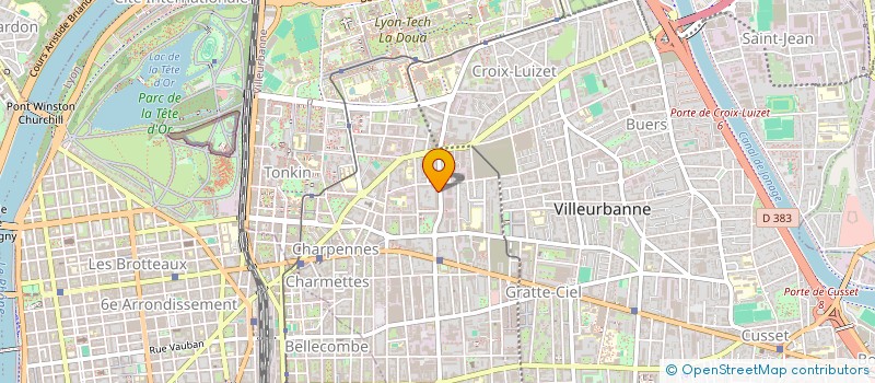 localisation de l'entreprise MADAME FATIHA HACHI  VILLEURBANNE