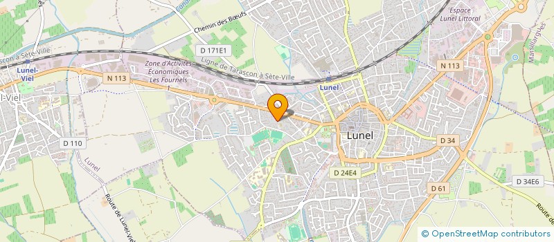 localisation de l'entreprise MADAME FATIHA HADDADI  LUNEL