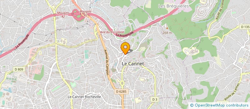 localisation de l'entreprise MADAME FATIHA HAMIDOUCHE à LE CANNET