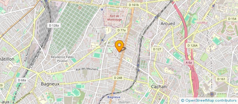 localisation de l'entreprise MADAME FATIHA JARY à BAGNEUX