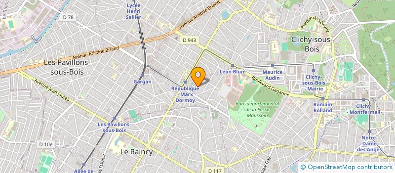 localisation de l'entreprise MADAME FATIHA KARTI à CLICHY-SOUS-BOIS