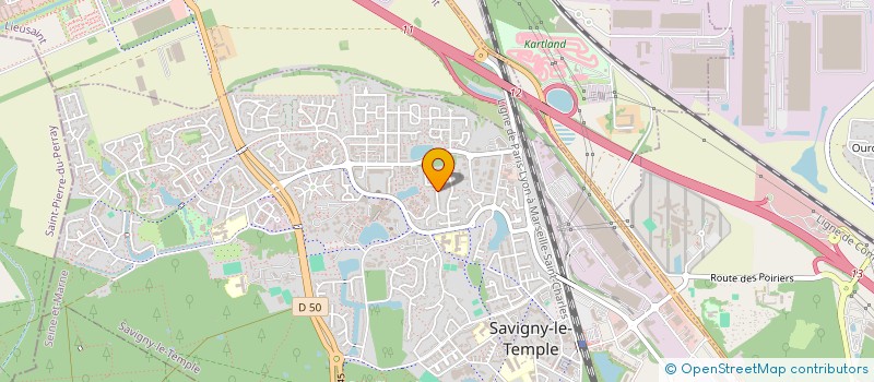 localisation de l'entreprise MADAME FATIHA KHETAR  SAVIGNY-LE-TEMPLE