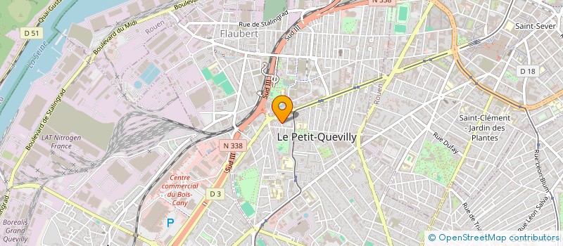 localisation de l'entreprise MADAME FATIHA LABANI  LE PETIT-QUEVILLY