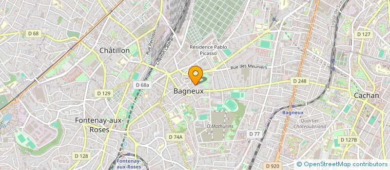 localisation de l'entreprise MADAME FATIHA LAKHDARI  BAGNEUX