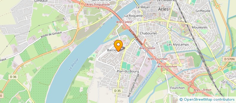 localisation de l'entreprise MADAME FATIHA LATMI  ARLES