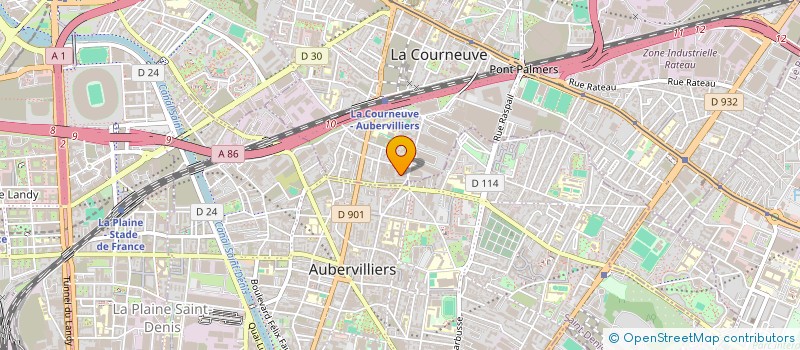 localisation de l'entreprise MADAME FATIHA MEKKI à LA COURNEUVE