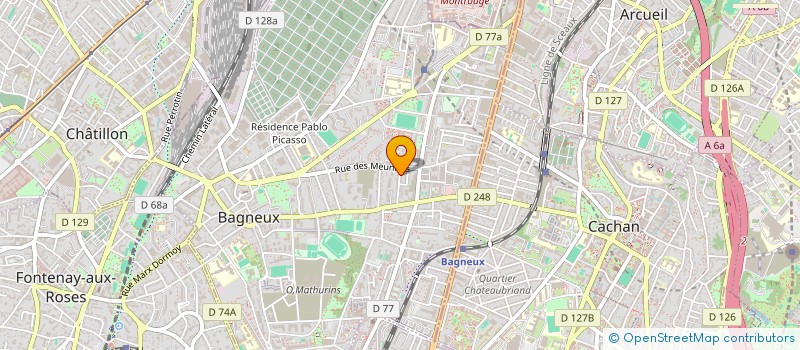 localisation de l'entreprise MADAME FATIHA MOUALEK à BAGNEUX