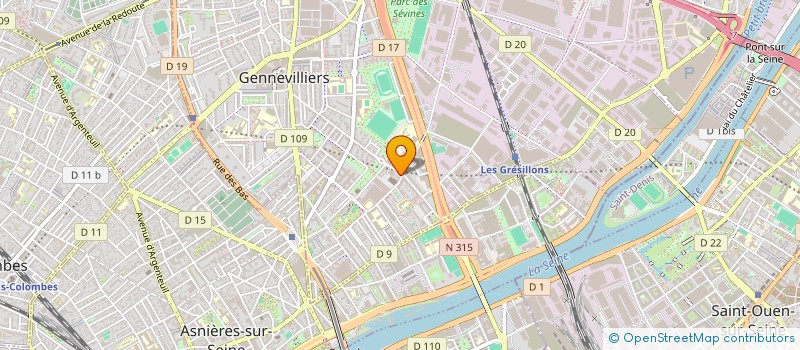 localisation de l'entreprise MADAME FATIHA MOUBARKI à GENNEVILLIERS
