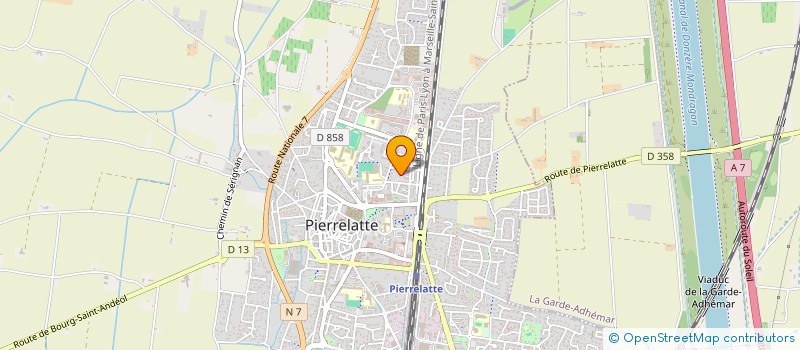 localisation de l'entreprise MADAME FATIHA MOUHOUBI  PIERRELATTE