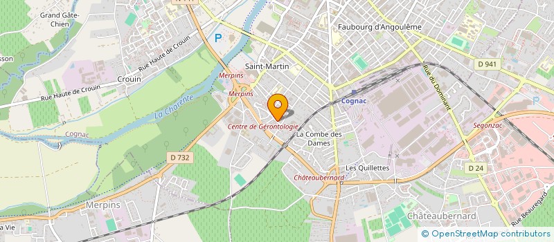 localisation de l'entreprise MADAME FATIHA OUALLA à COGNAC