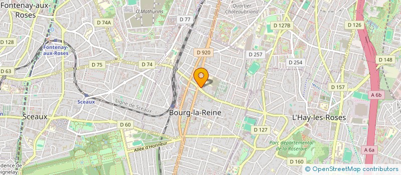 localisation de l'entreprise MADAME FATIHA OUCHARIF à BOURG-LA-REINE
