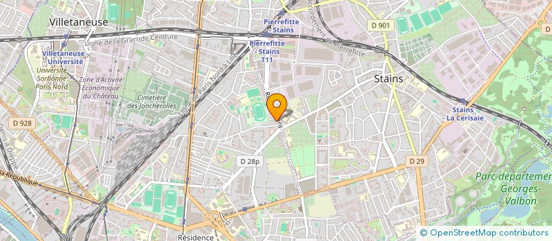 localisation de l'entreprise MADAME FATIHA OUDJOUDI à PIERREFITTE-SUR-SEINE