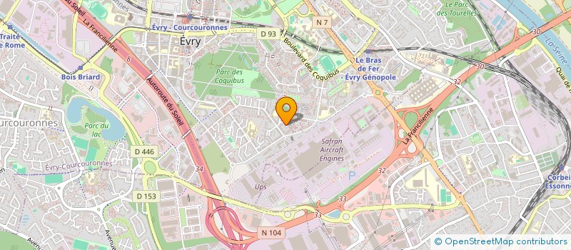 localisation de l'entreprise MADAME FATIHA REDJEM KHODJA  EVRY-COURCOURONNES