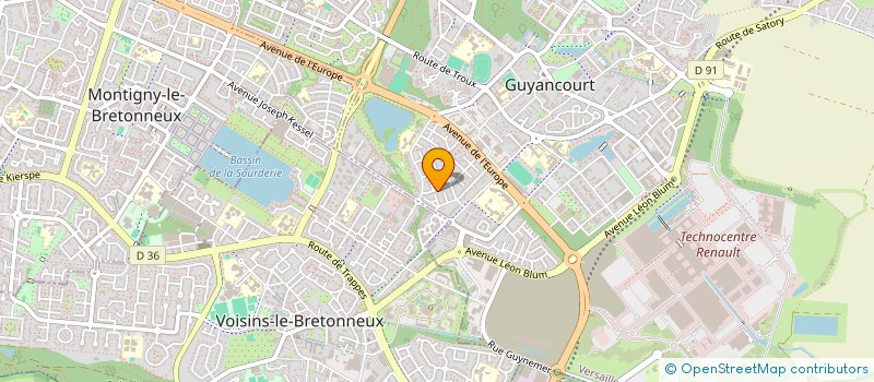 localisation de l'entreprise MADAME FATIHA ROUFID  GUYANCOURT