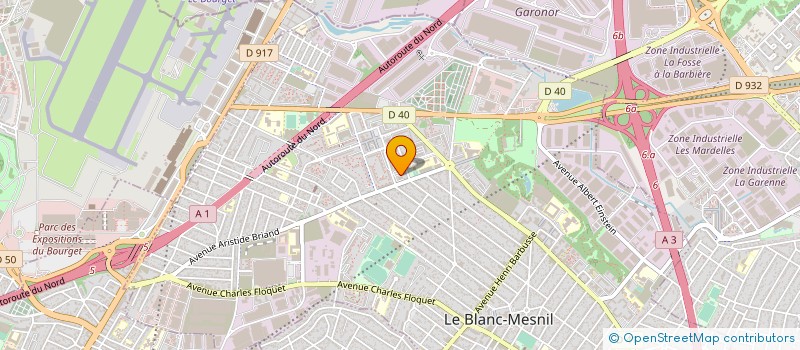 localisation de l'entreprise MADAME FATIHA TIFAOUI à LE BLANC-MESNIL