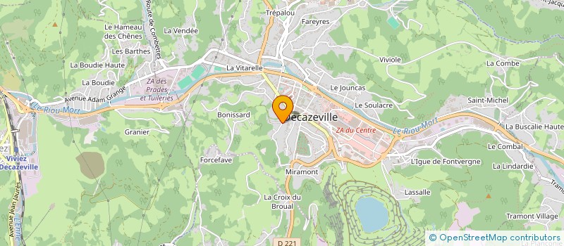 localisation de l'entreprise MADAME FATIHIA SABANI  DECAZEVILLE