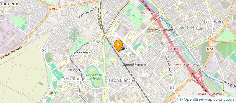 localisation de l'entreprise MADAME FATIMA AARJI  REIMS