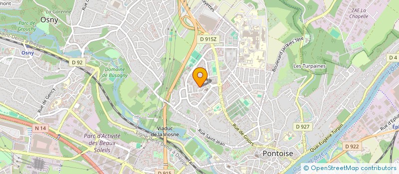 localisation de l'entreprise MADAME FATIMA AIT LHAJ  PONTOISE