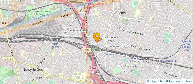 localisation de l'entreprise MADAME FATIMA AMARA  BONDY