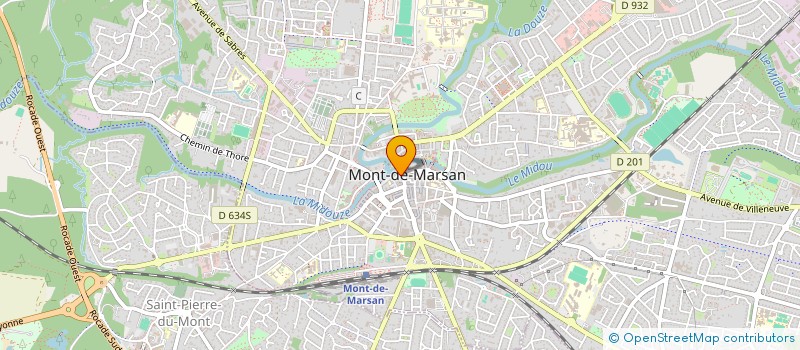 localisation de l'entreprise MADAME FATIMA AMSSAAF  MONT-DE-MARSAN