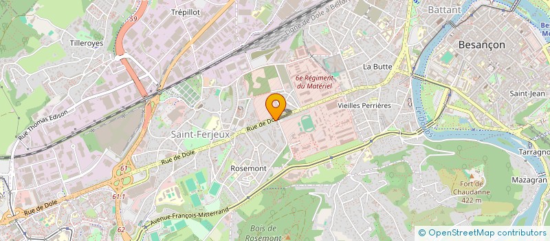 localisation de l'entreprise MADAME FATIMA ATROUS  BESANCON