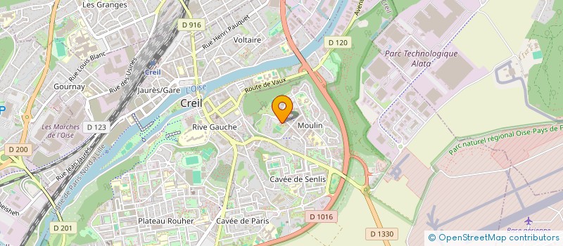 localisation de l'entreprise MADAME FATIMA AZAOUZ  CREIL