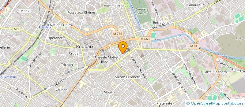 localisation de l'entreprise MADAME FATIMA BELLA  ROUBAIX