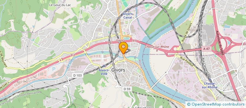 localisation de l'entreprise MADAME FATIMA BENFIFI  GIVORS