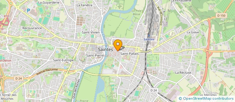 localisation de l'entreprise MADAME FATIMA BENHAMED  SAINTES