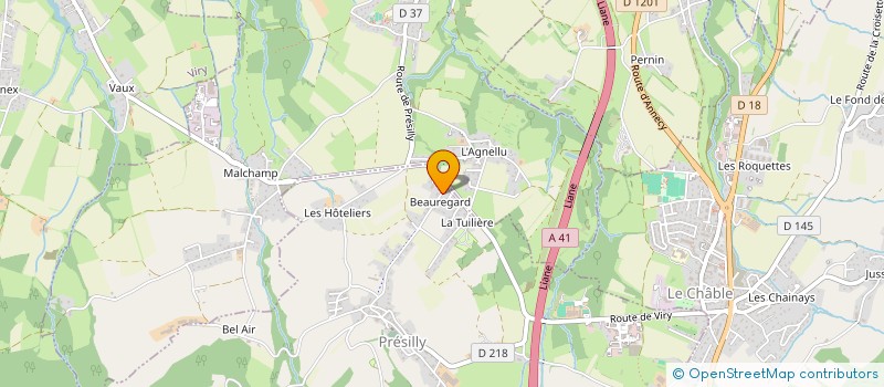 localisation de l'entreprise MADAME FATIMA BENJAHA  PRESILLY