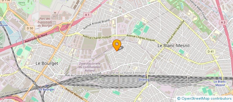 localisation de l'entreprise MADAME FATIMA BENKAOUMA  DRANCY