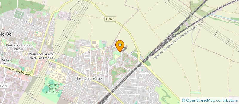 localisation de l'entreprise MADAME FATIMA BENTOUAF  GONESSE