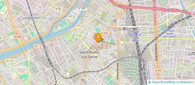 localisation de l'entreprise MADAME FATIMA BENYECHOU à SAINT-OUEN-SUR-SEINE