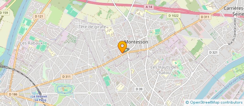 localisation de l'entreprise MADAME FATIMA BOUABBADI  MONTESSON