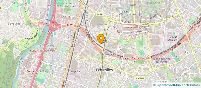 localisation de l'entreprise MADAME FATIMA BOUDISSA  ECHIROLLES