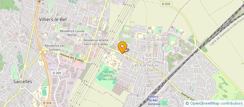 localisation de l'entreprise MADAME FATIMA BOUHRICHE  VILLIERS-LE-BEL