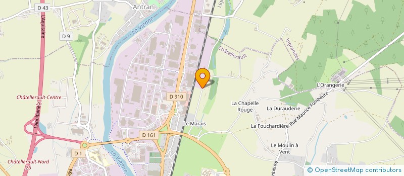 localisation de l'entreprise MADAME FATIMA BOUKHAL  CHATELLERAULT