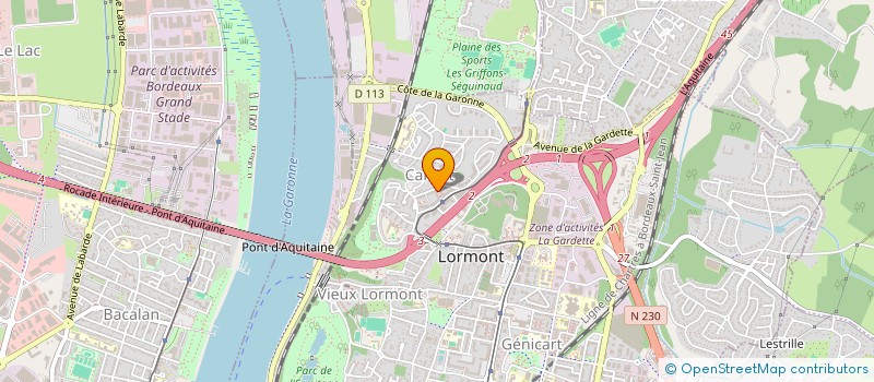 localisation de l'entreprise MADAME FATIMA BOUKHALKHAL  LORMONT