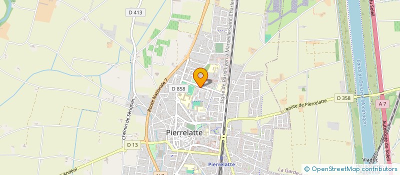 localisation de l'entreprise MADAME FATIMA BOUSSETTA à PIERRELATTE