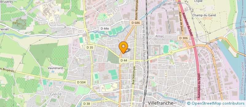 localisation de l'entreprise MADAME FATIMA BOUZAIANE  VILLEFRANCHE-SUR-SAONE