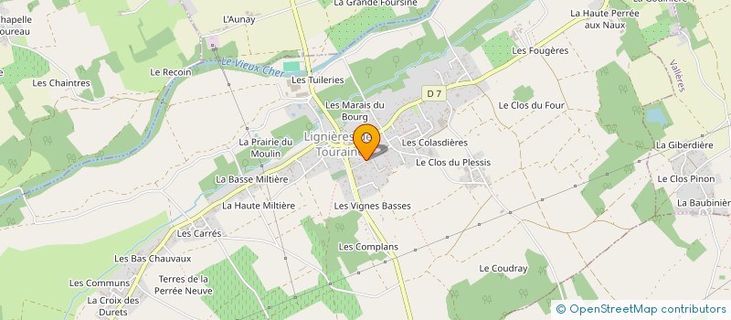 localisation de l'entreprise MADAME FATIMA DE MATOS  LIGNIERES-DE-TOURAINE